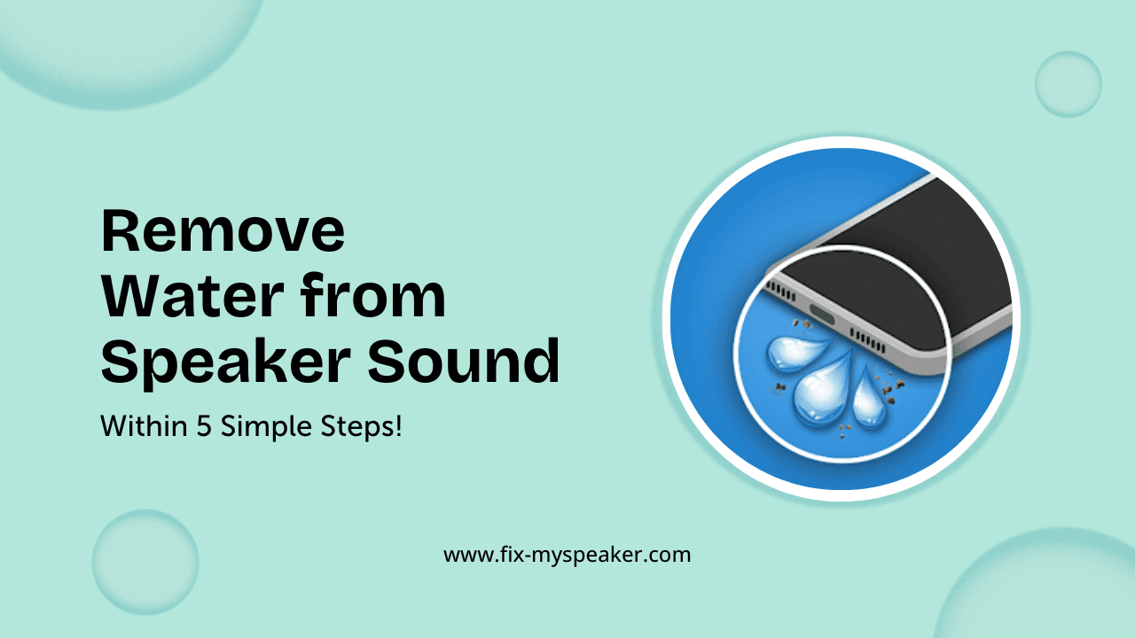 Eject water from speaker