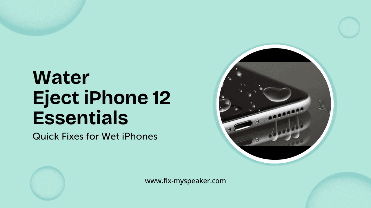 eject water from iphone