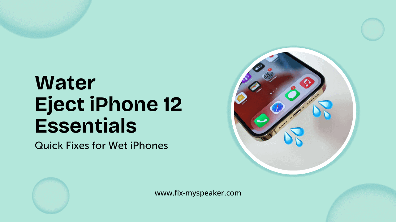 water eject iphone 12