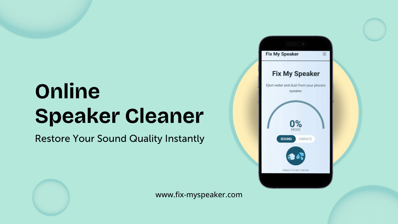 online speaker cleaner