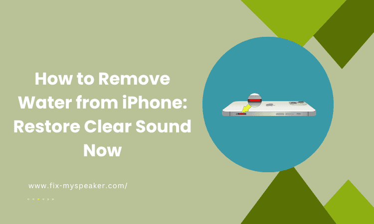 How to remove water from iPhone